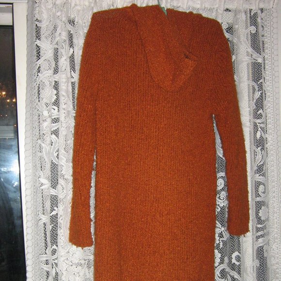 FMX & Co Ladies Sweater/Coat Burnt Orange Color - Picture 3 of 3